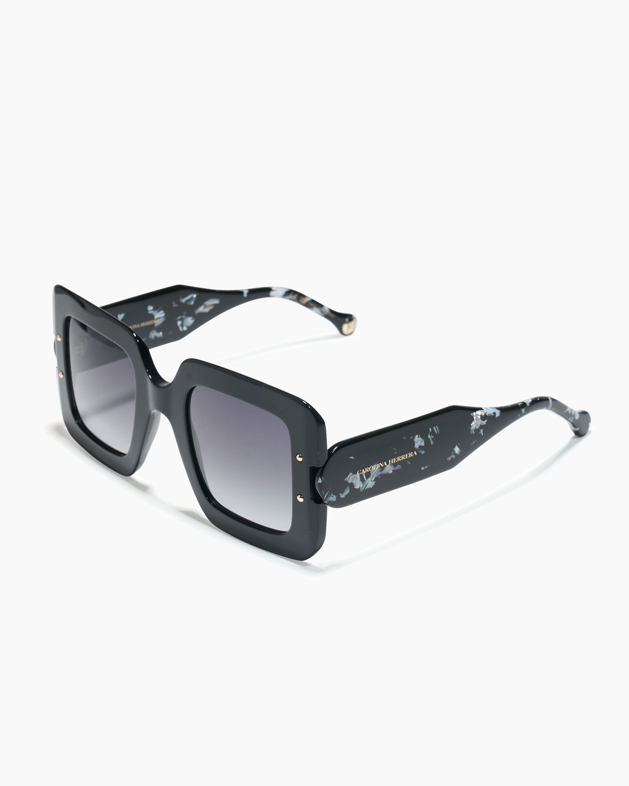 Square Frame Sunglasses with Contrast Temples - 2