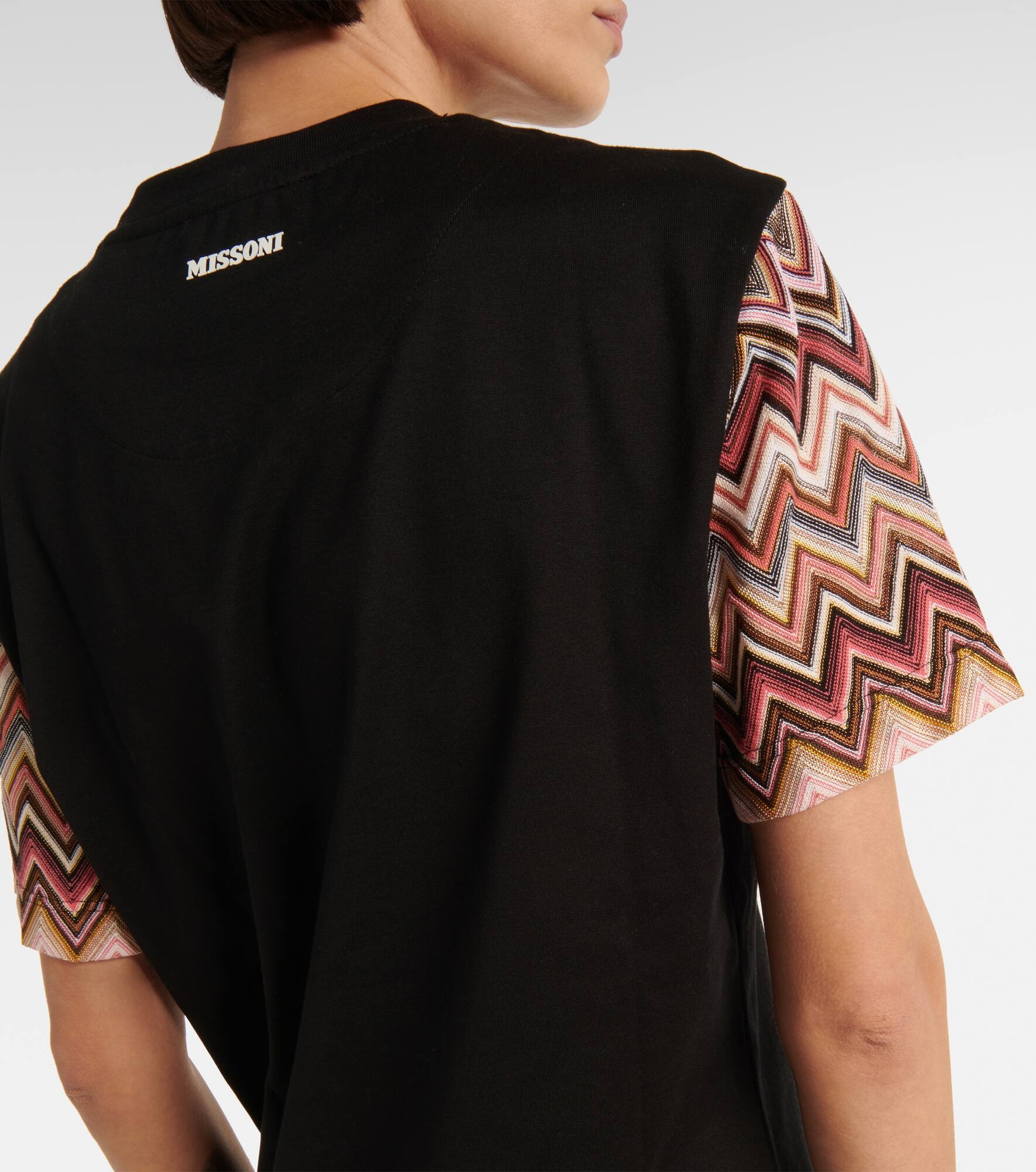 Embroidered cotton T-shirt - 6