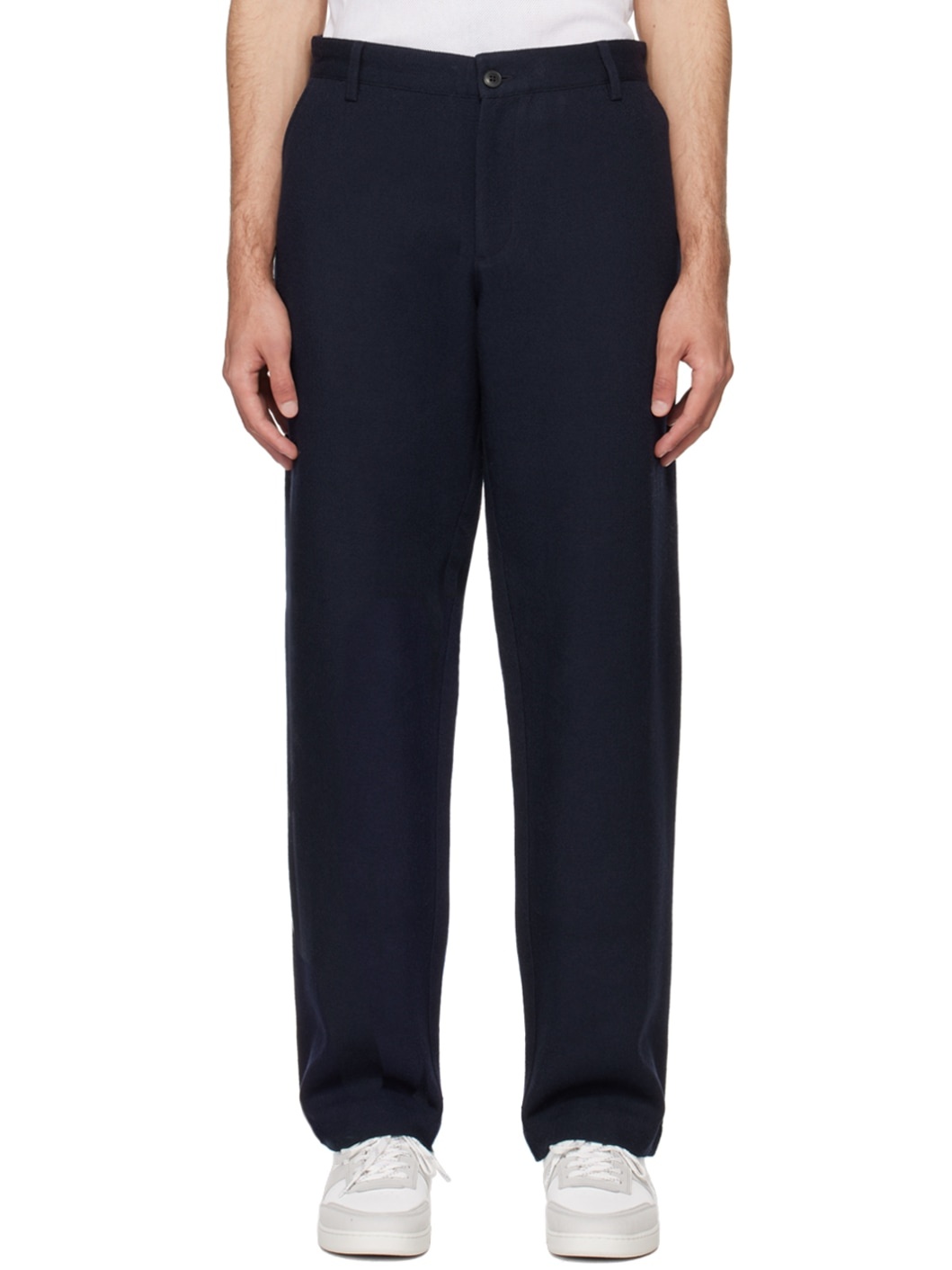 Navy Chore Trousers - 1