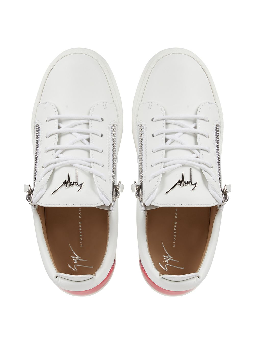 double side zip sneakers - 4