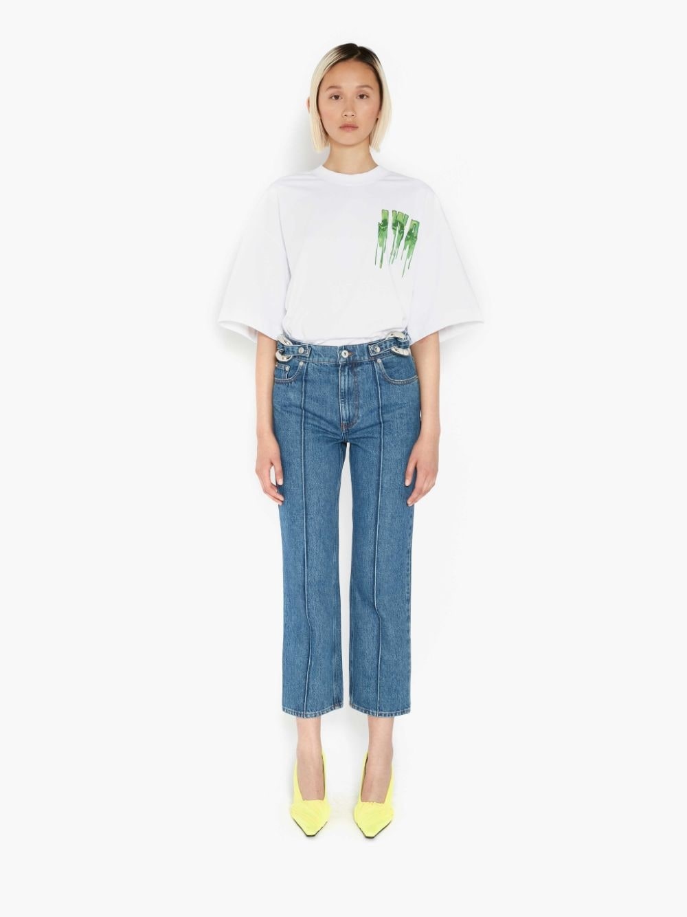 chain-detail straight-leg jeans - 2