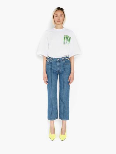 JW Anderson chain-detail straight-leg jeans outlook