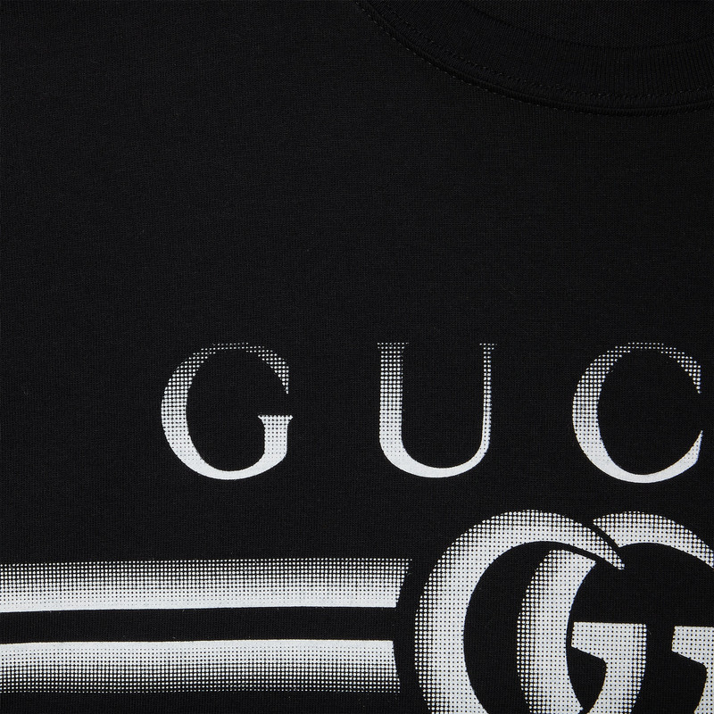 Cotton jersey T-shirt with Gucci print 7