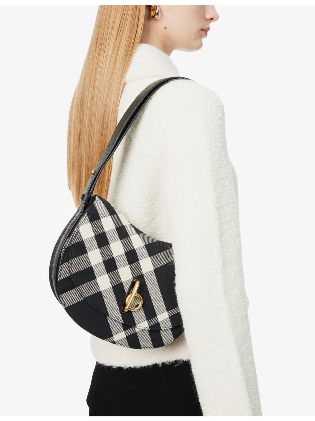 Medium Rocking Horse Woven Crossbody Bag - 2