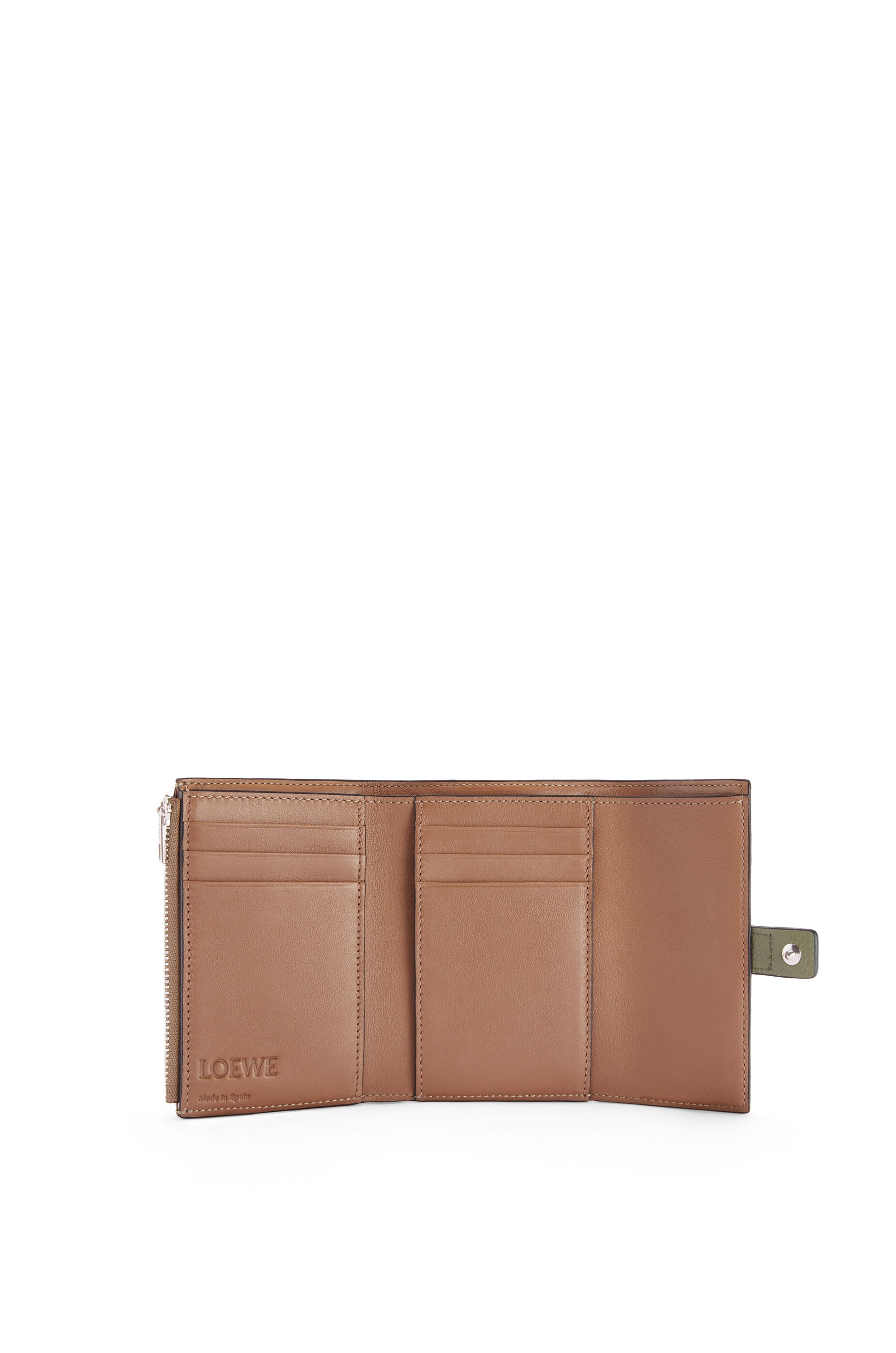 Small vertical wallet in soft grained calfskin - 4