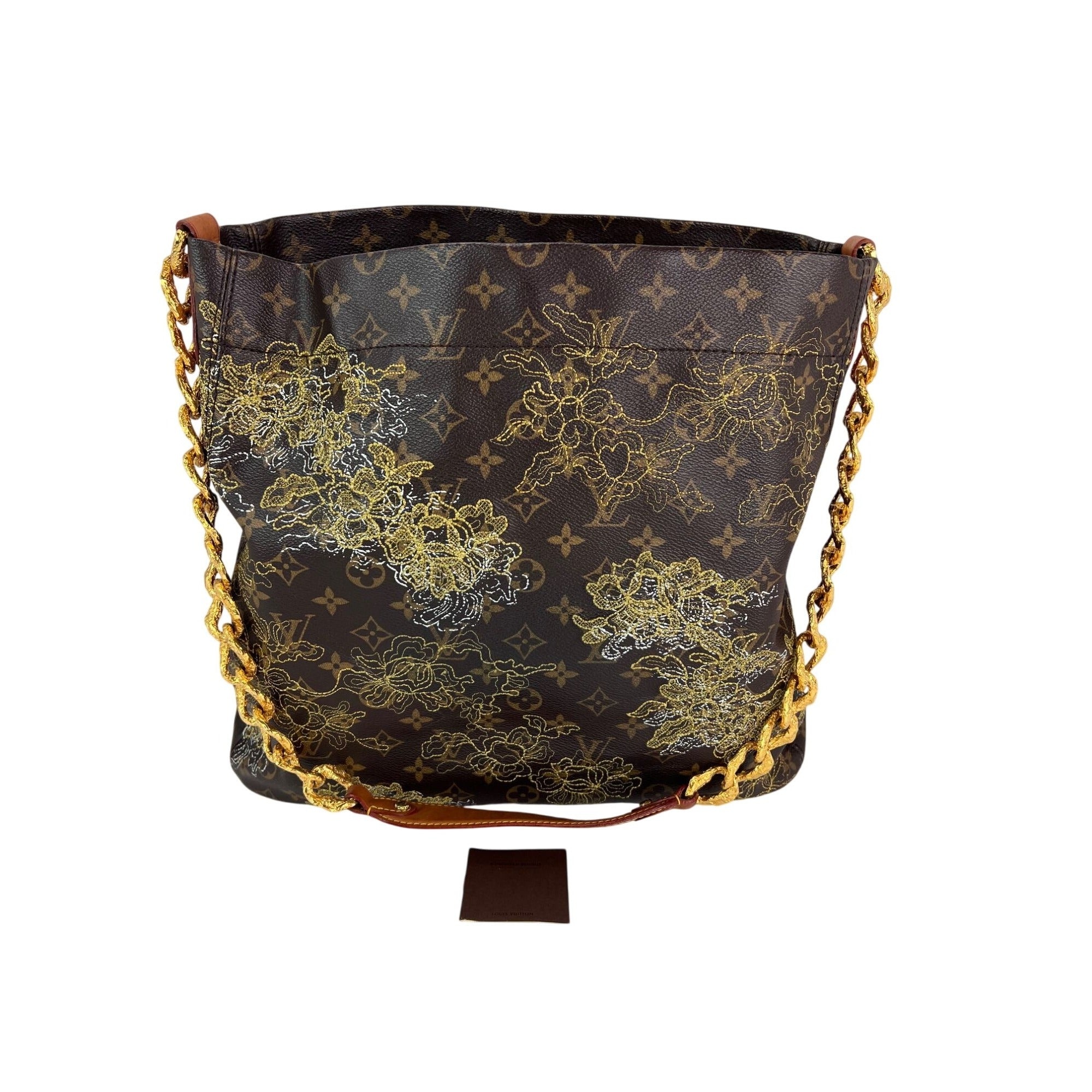 Louis Vuitton Dentelle Fersen Gold Monogram Tote Bag Limited Edition - 2