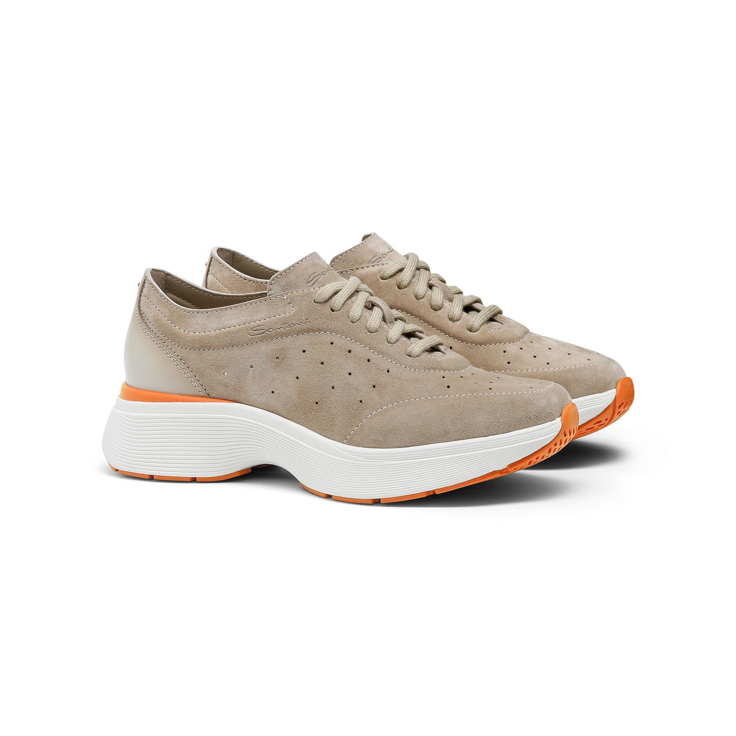 Women's beige suede Bounce sneaker - 3