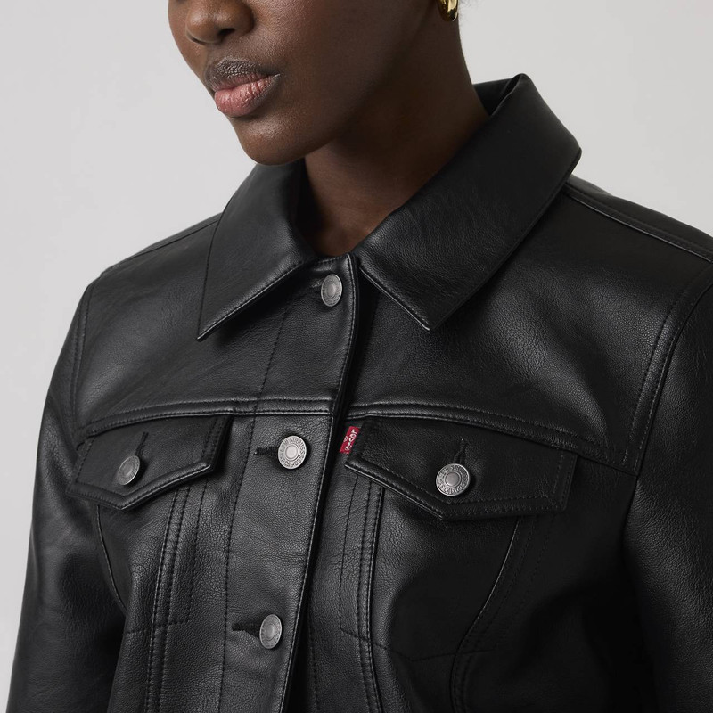 Levi's FAUX LEATHER TRUCKER JACKET outlook