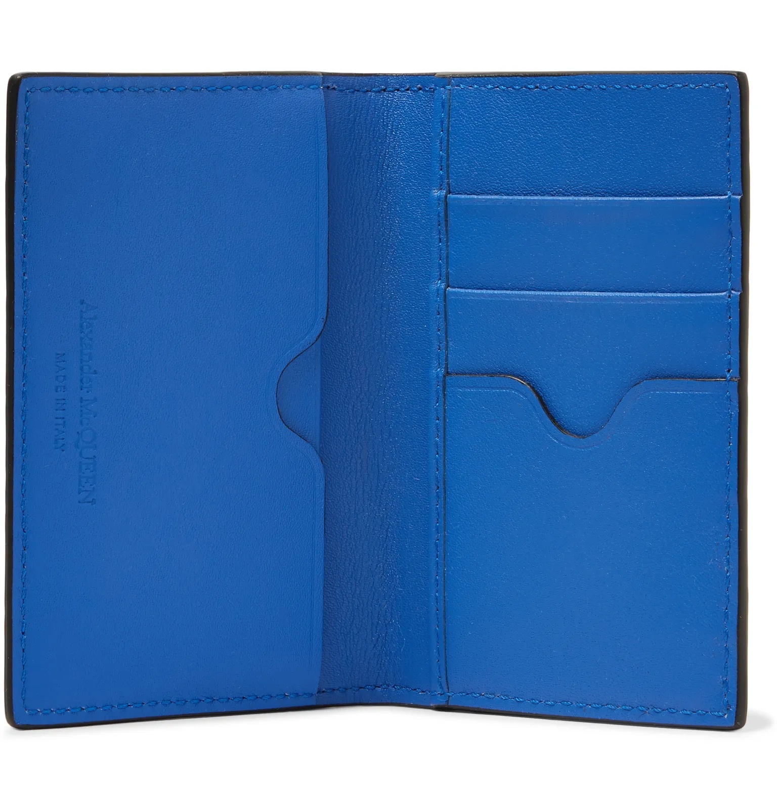 Croc-Effect Leather Bifold Cardholder - 2