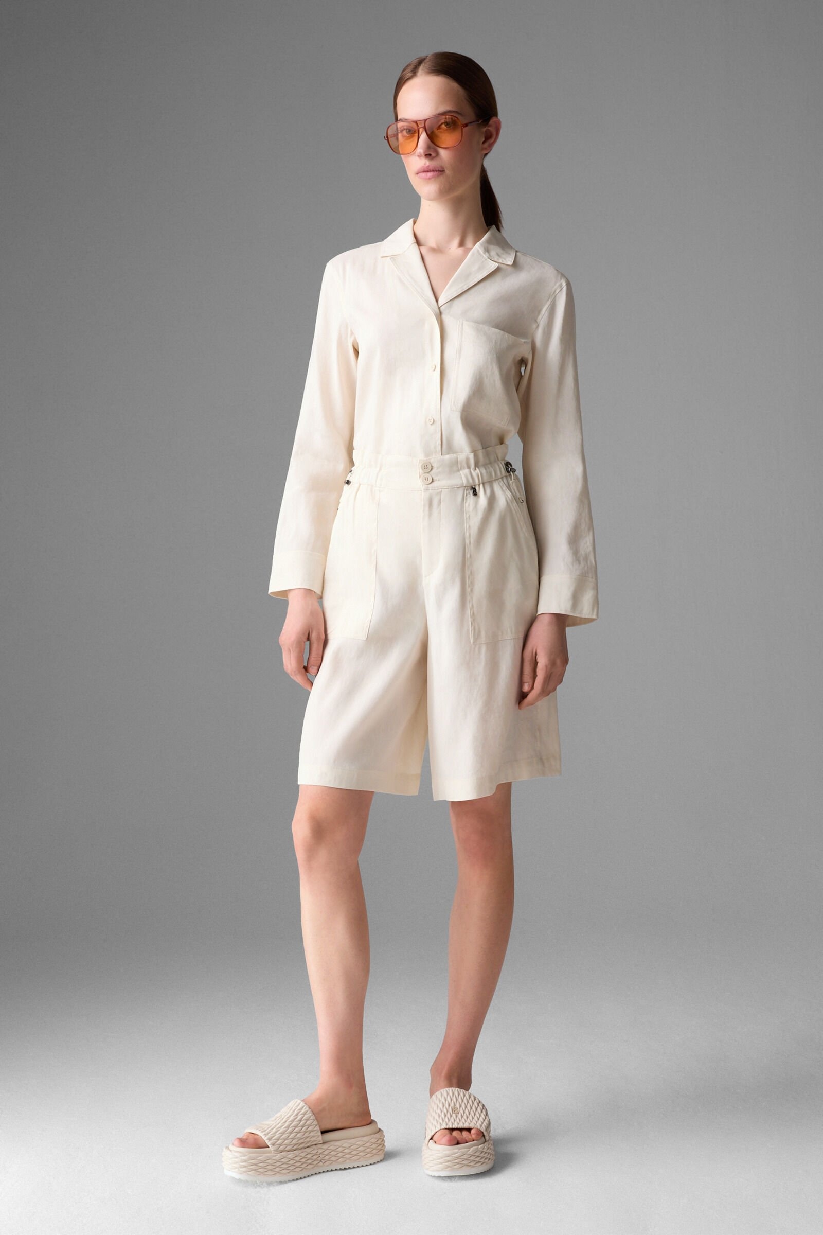 Reana Shorts in Off-white - 4