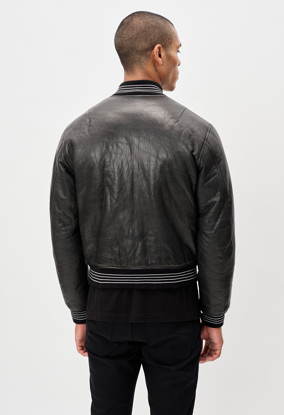 LEATHER STADIUM JACKET - 6