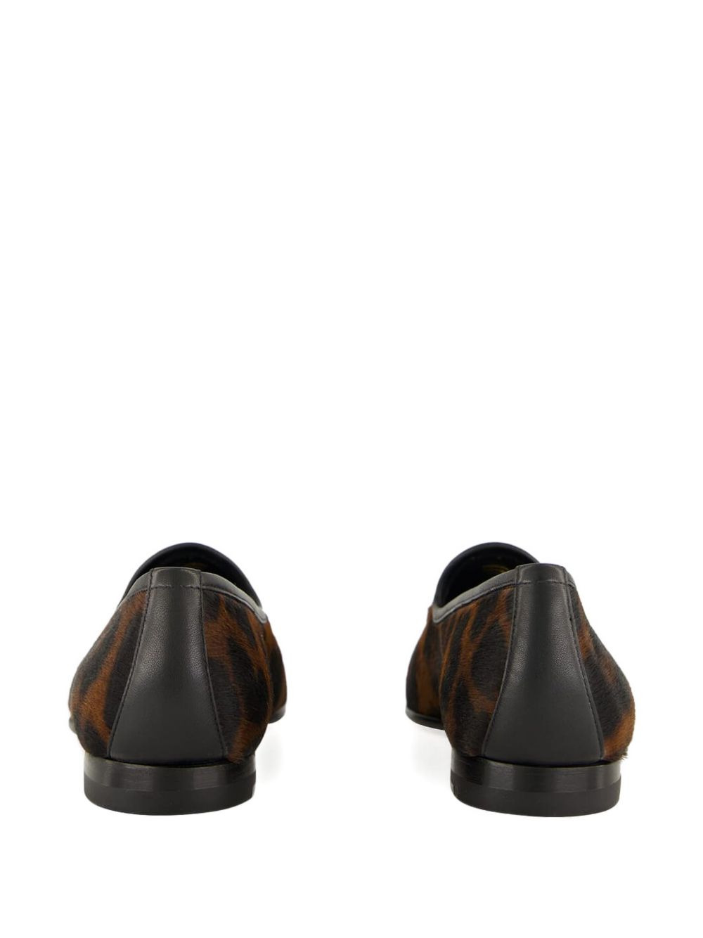 leopard-print tassel loafers - 3