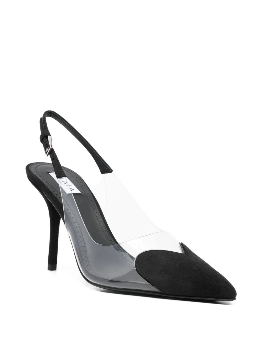 100mm Le Cœur heart-shaped slingback pumps - 2