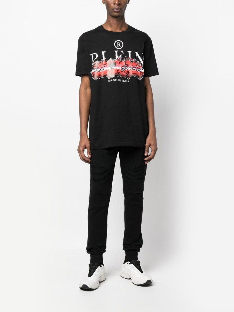 PHILIPP PLEIN logo-print short-sleeve T-shirt outlook