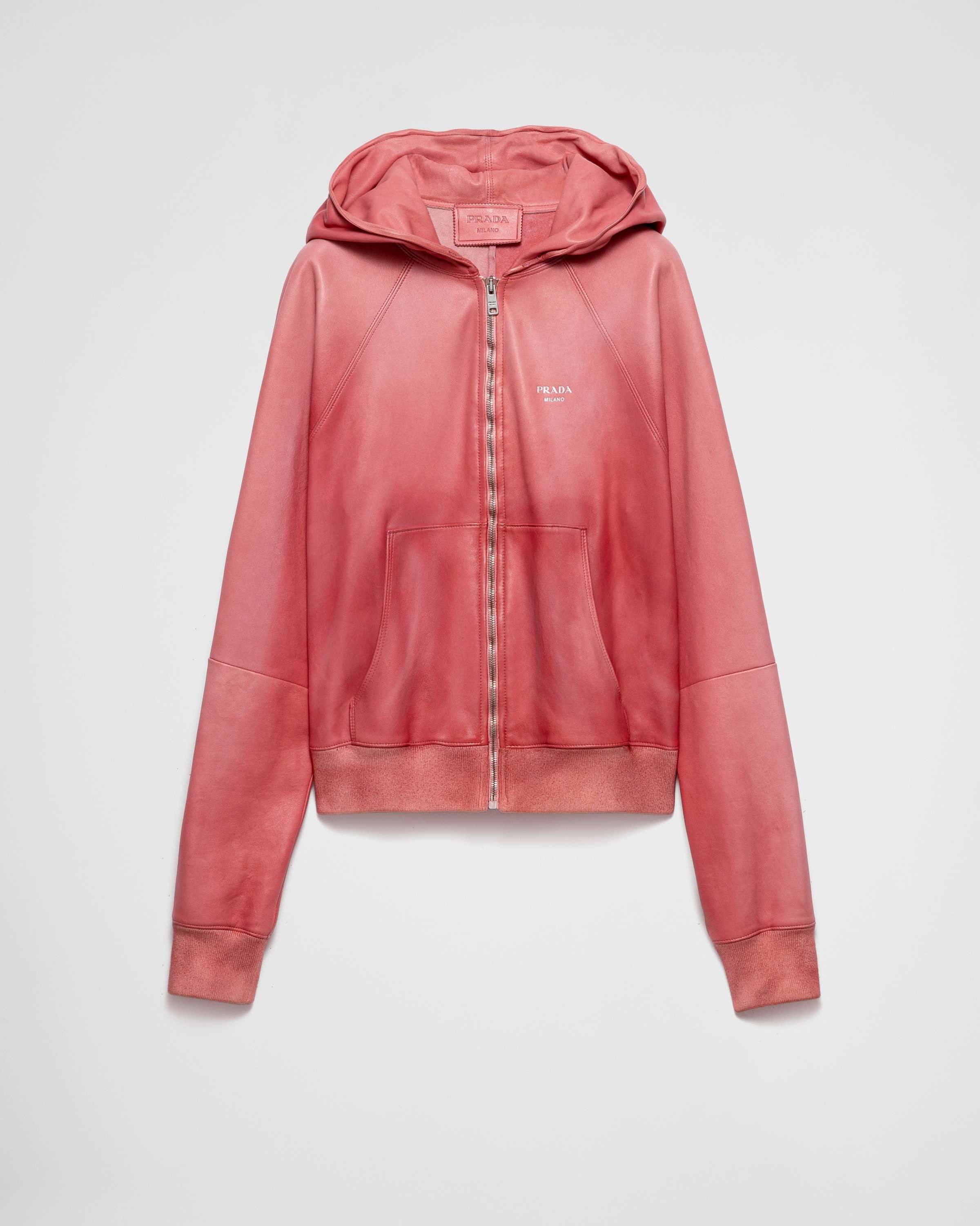 Nappa leather hoodie - 1