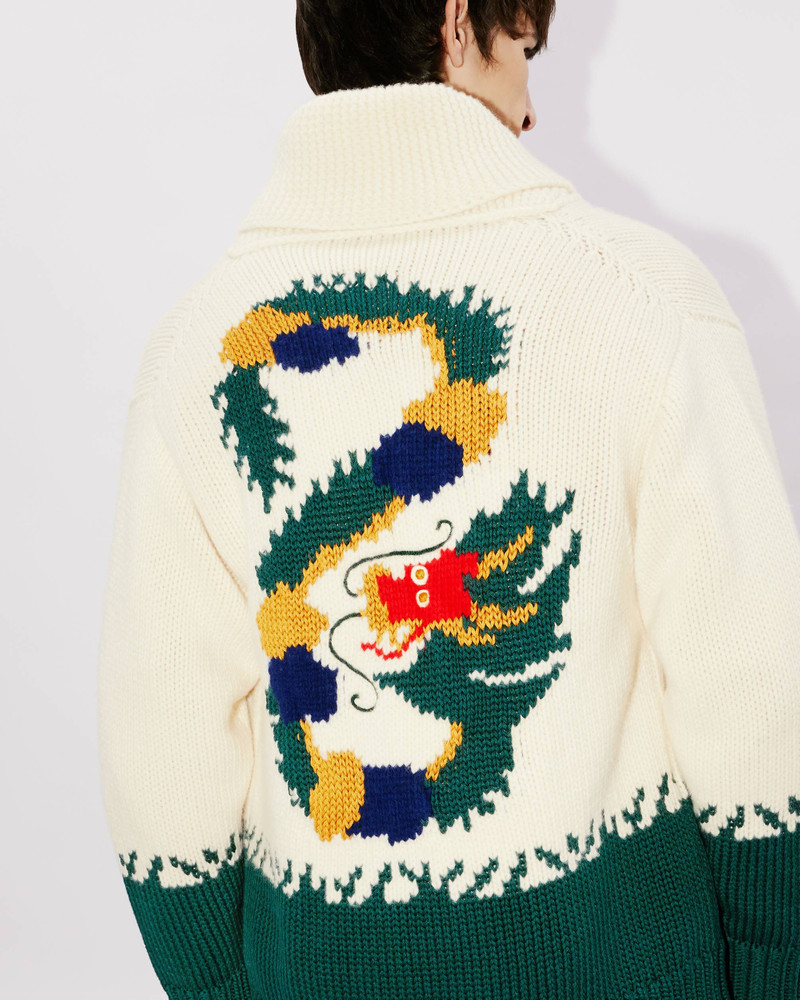 KENZO 'Year of the Dragon' zip-up genderless cardigan | REVERSIBLE
