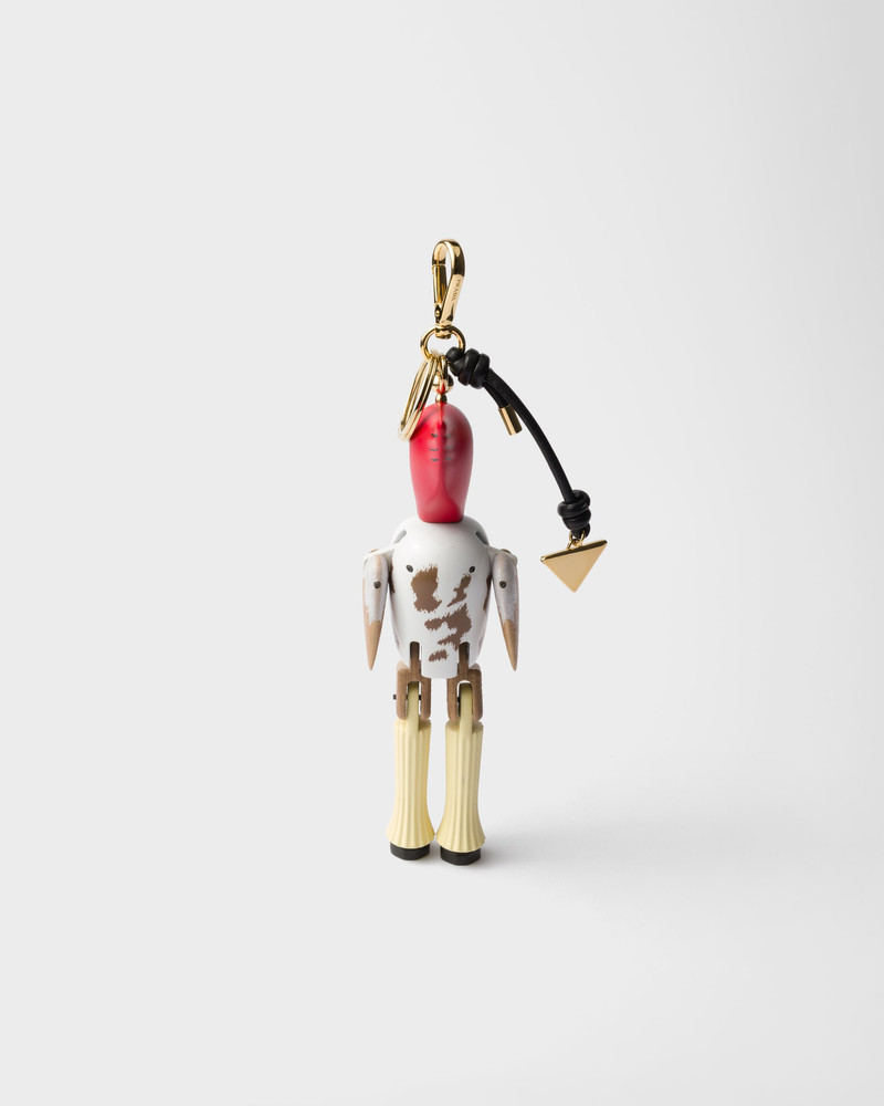 Animal key ring charm with metal ring 3
