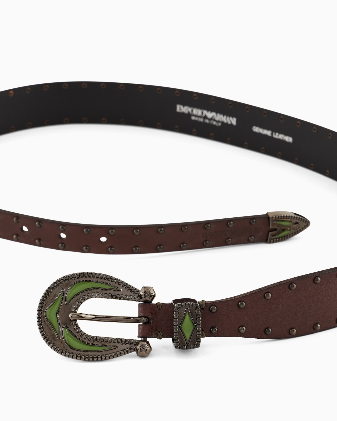 LEATHER BELT WITH METAL DETAIL - 2