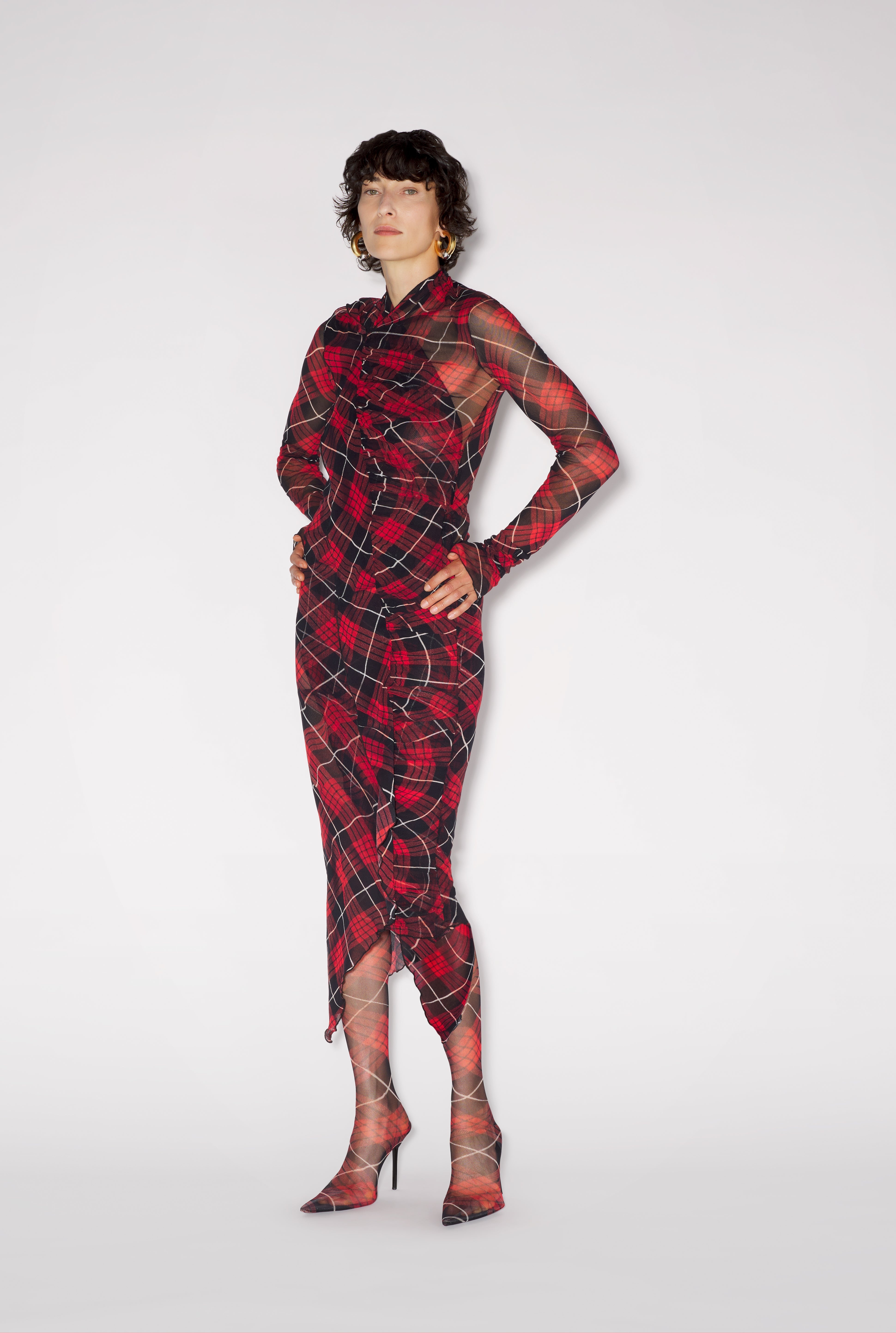 THE RED TARTAN DRESS - 1