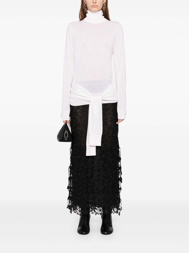 TOTEME double-sleeves turtleneck top outlook