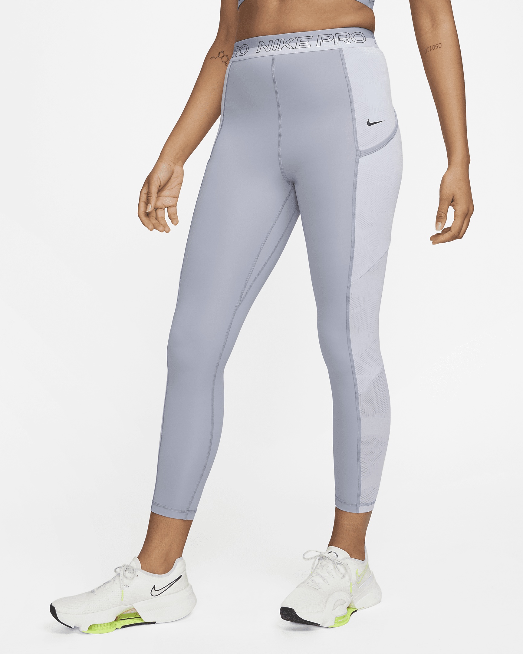 Nike Pro Women's High-Waisted 7/8 Training Leggings with Pockets - 1