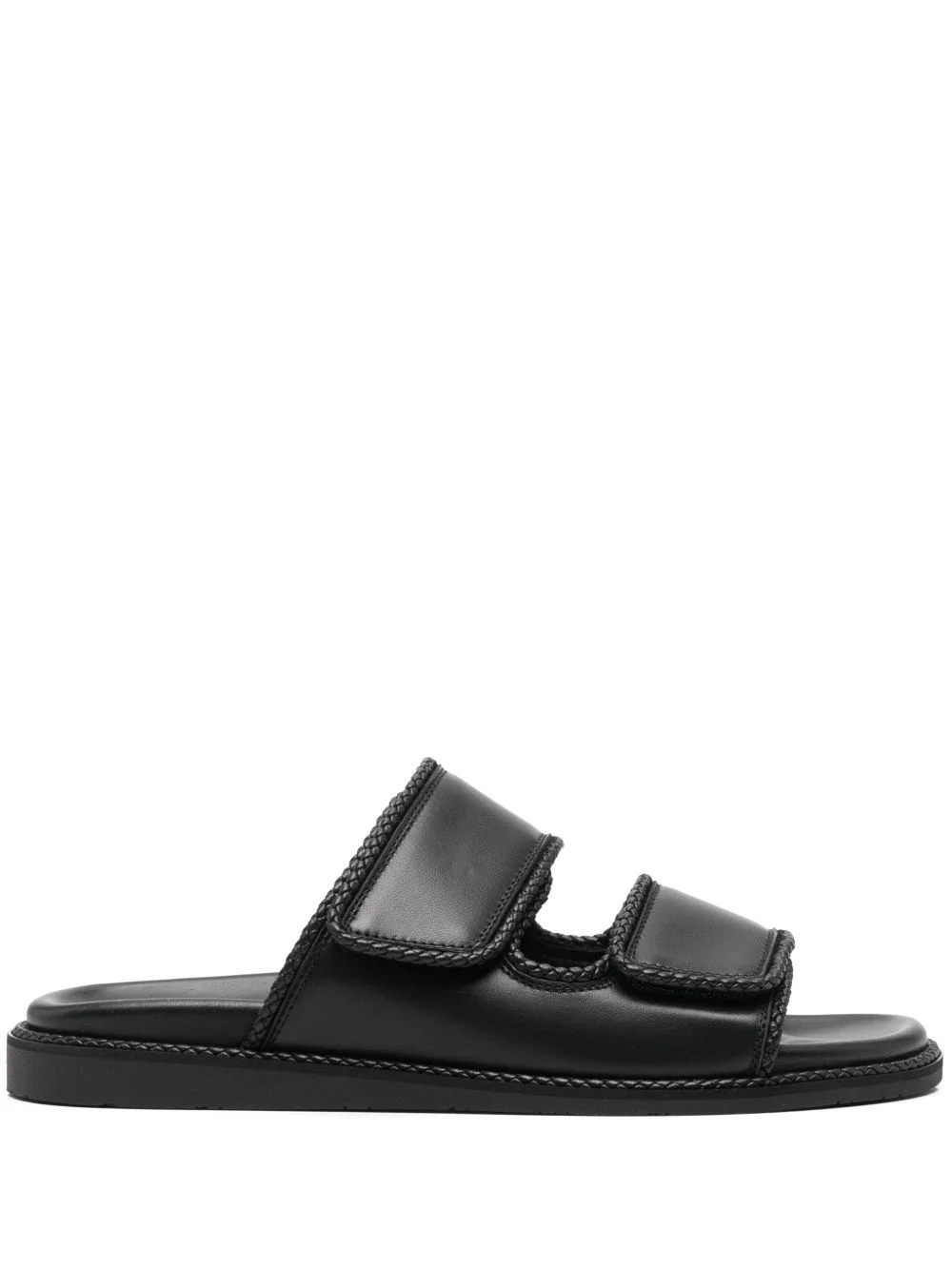 braided leather sandals - 1