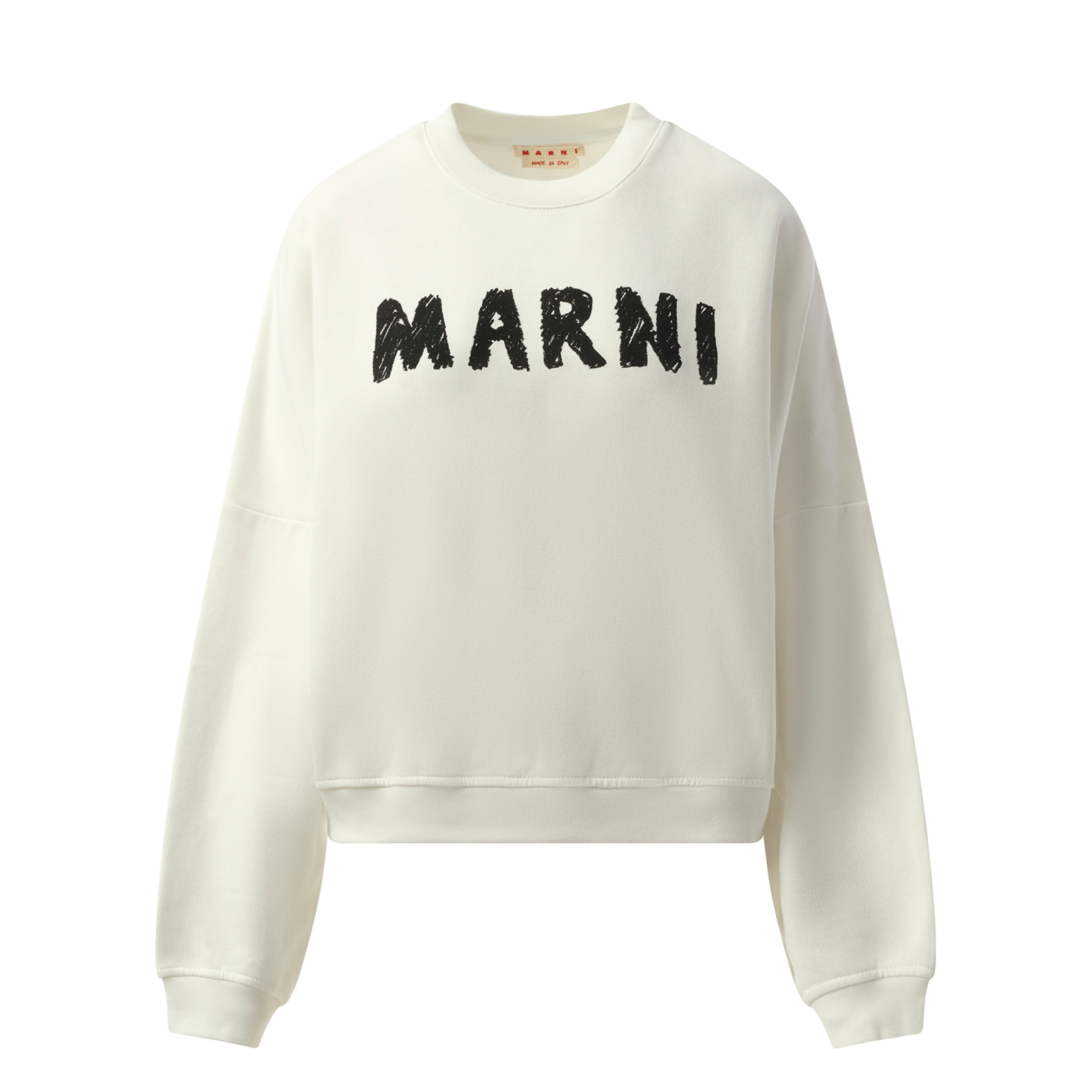 Marni Logo Sweatshirt in Natural White | marais | REVERSIBLE
