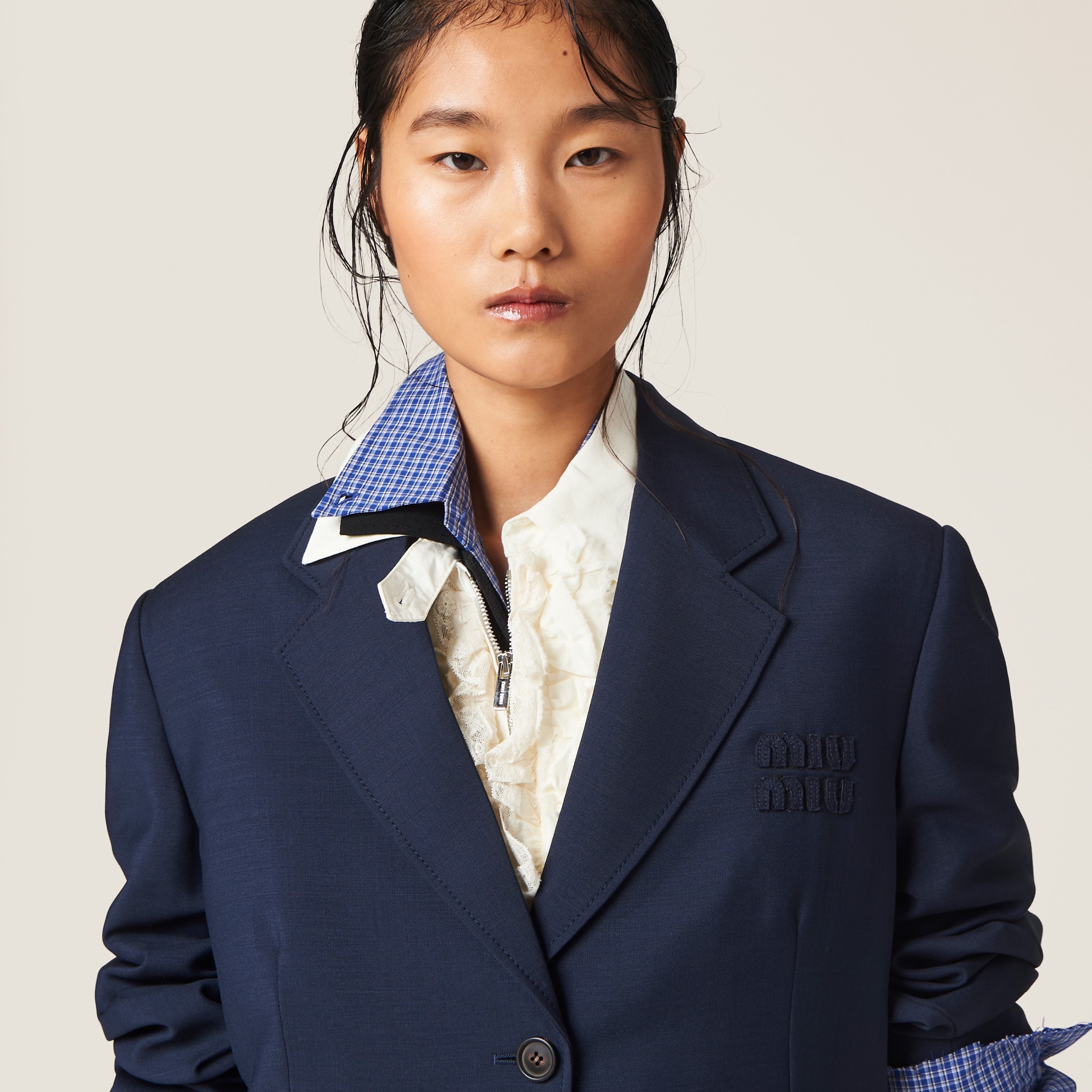 Single-breasted mohair coat - 4