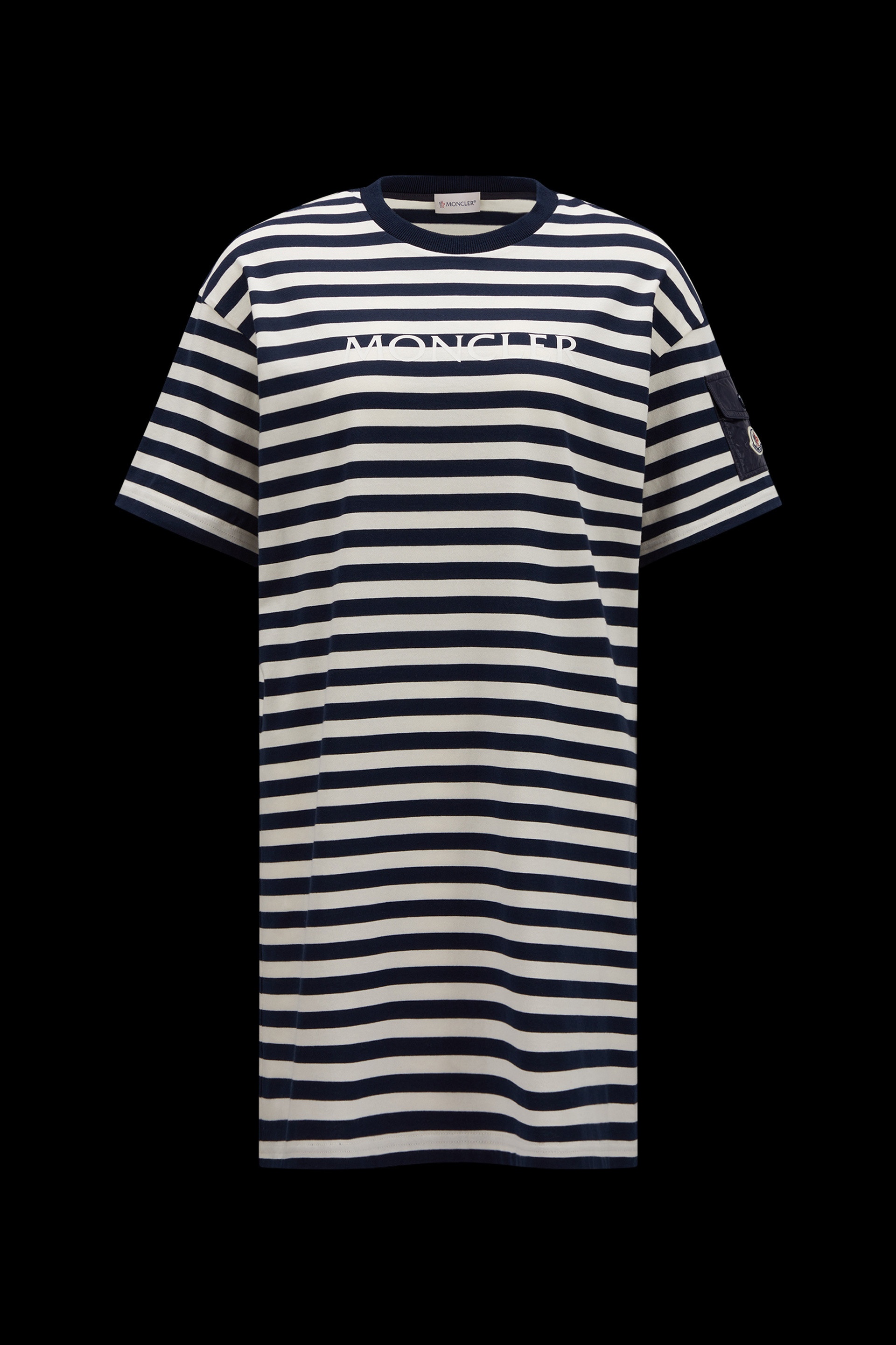 Striped T-Shirt Dress - 1