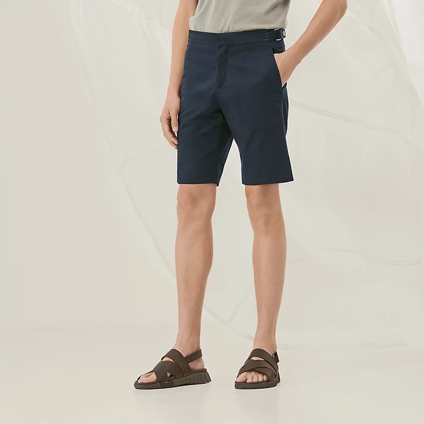 Saint Germain shorts with leather tab - 2