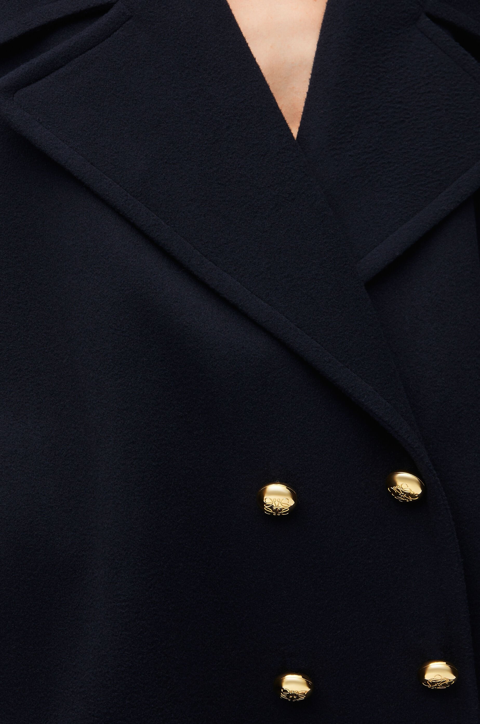 Loewe Pebble peacoat in wool | REVERSIBLE