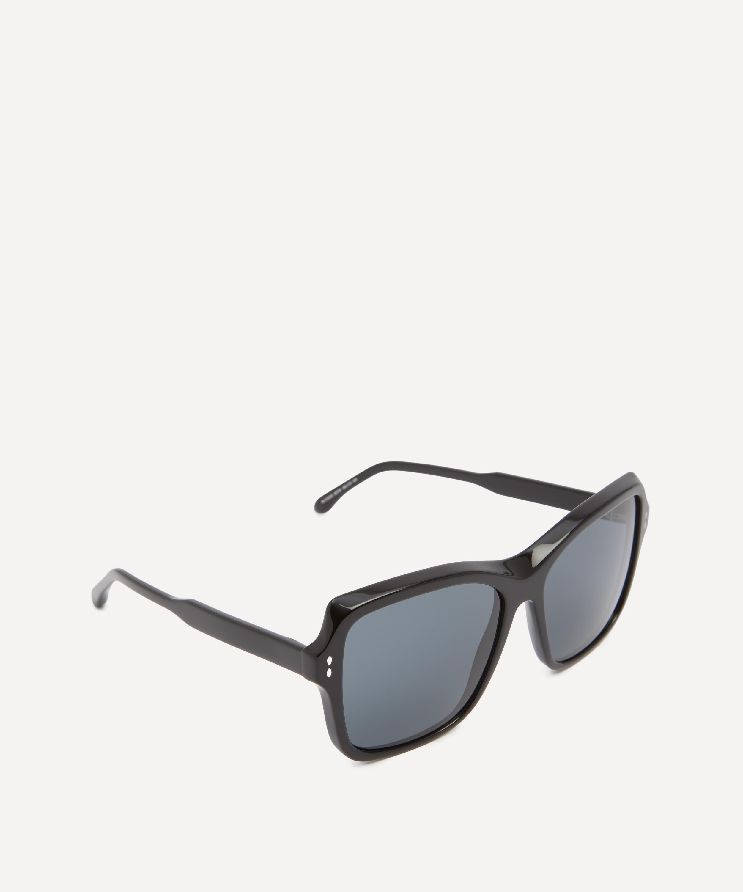 Acetate Square Black Sunglasses - 2