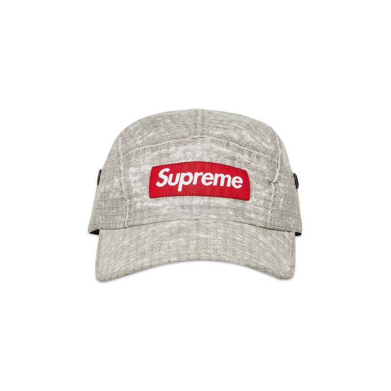 Supreme Distressed Ripstop Camp Cap 'Stone' - 1
