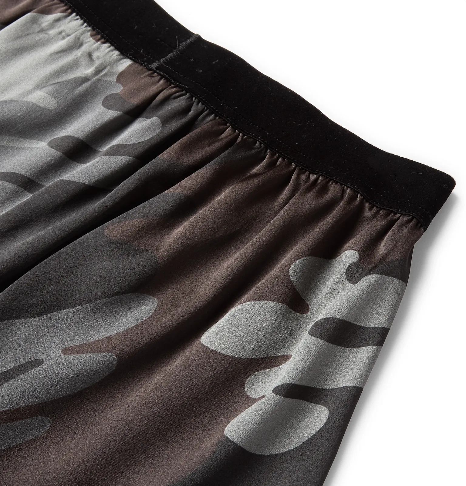 Camouflage-Print Stretch-Silk Boxer Shorts - 4