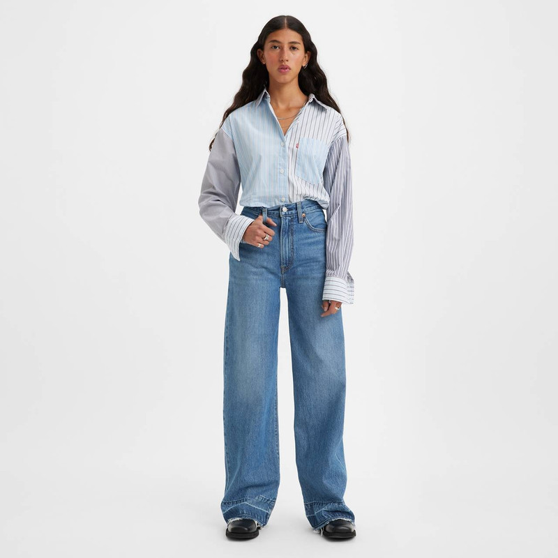 RIBCAGE WIDE LEG 여성 JEANS 2