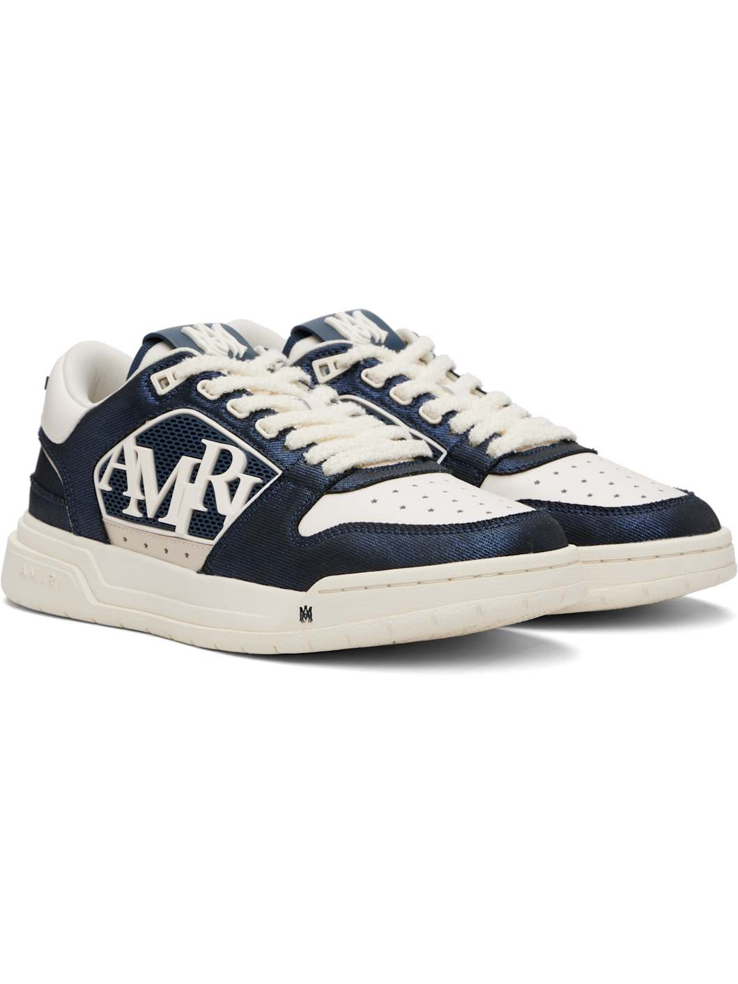 Navy & White Classic Low Sneakers - 4