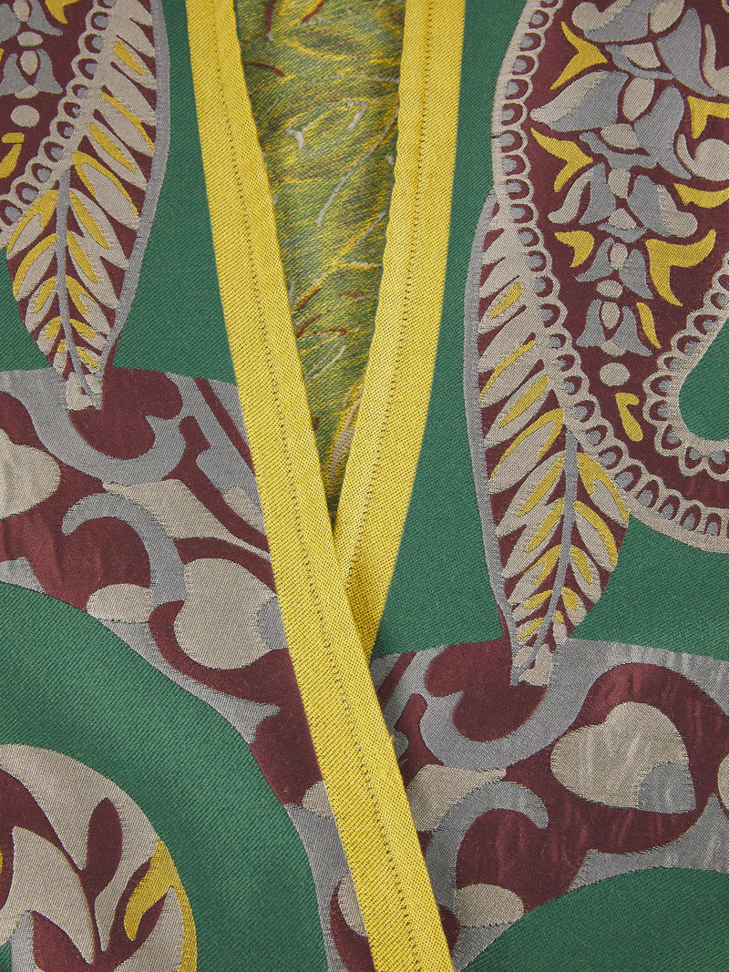 Women's Jacquard Wool-Blend Cape - Stampa F Do Verde 6