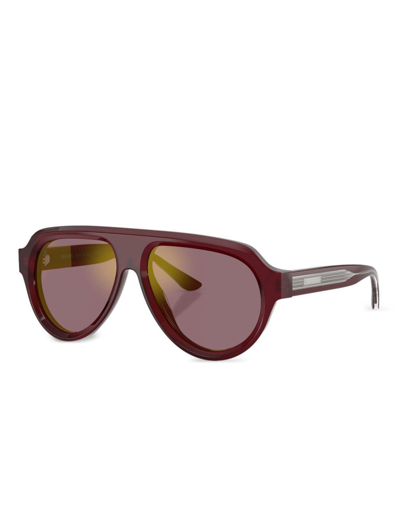 Ferrari wrap-frame tinted sunglasses outlook