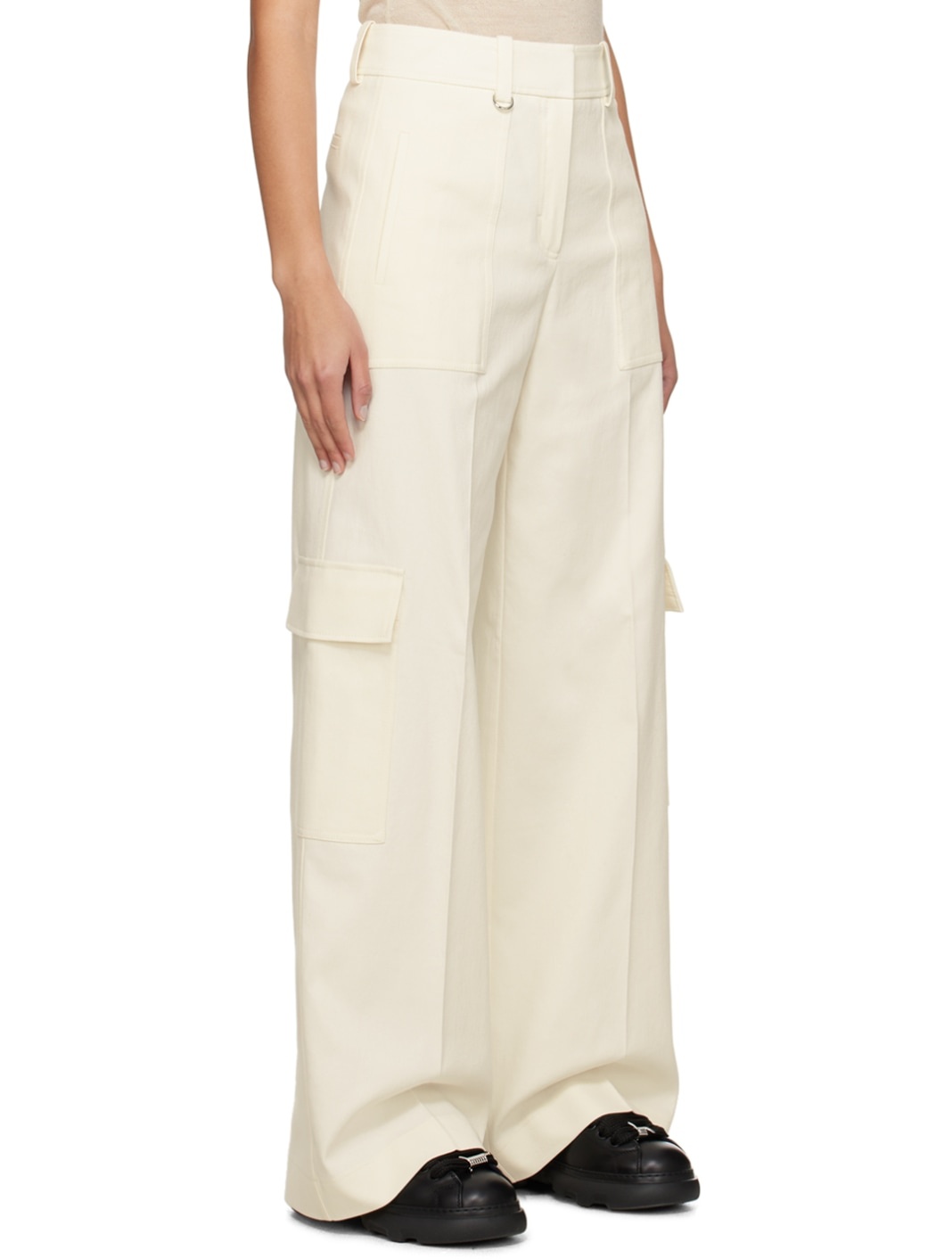 White Creased Trousers - 2