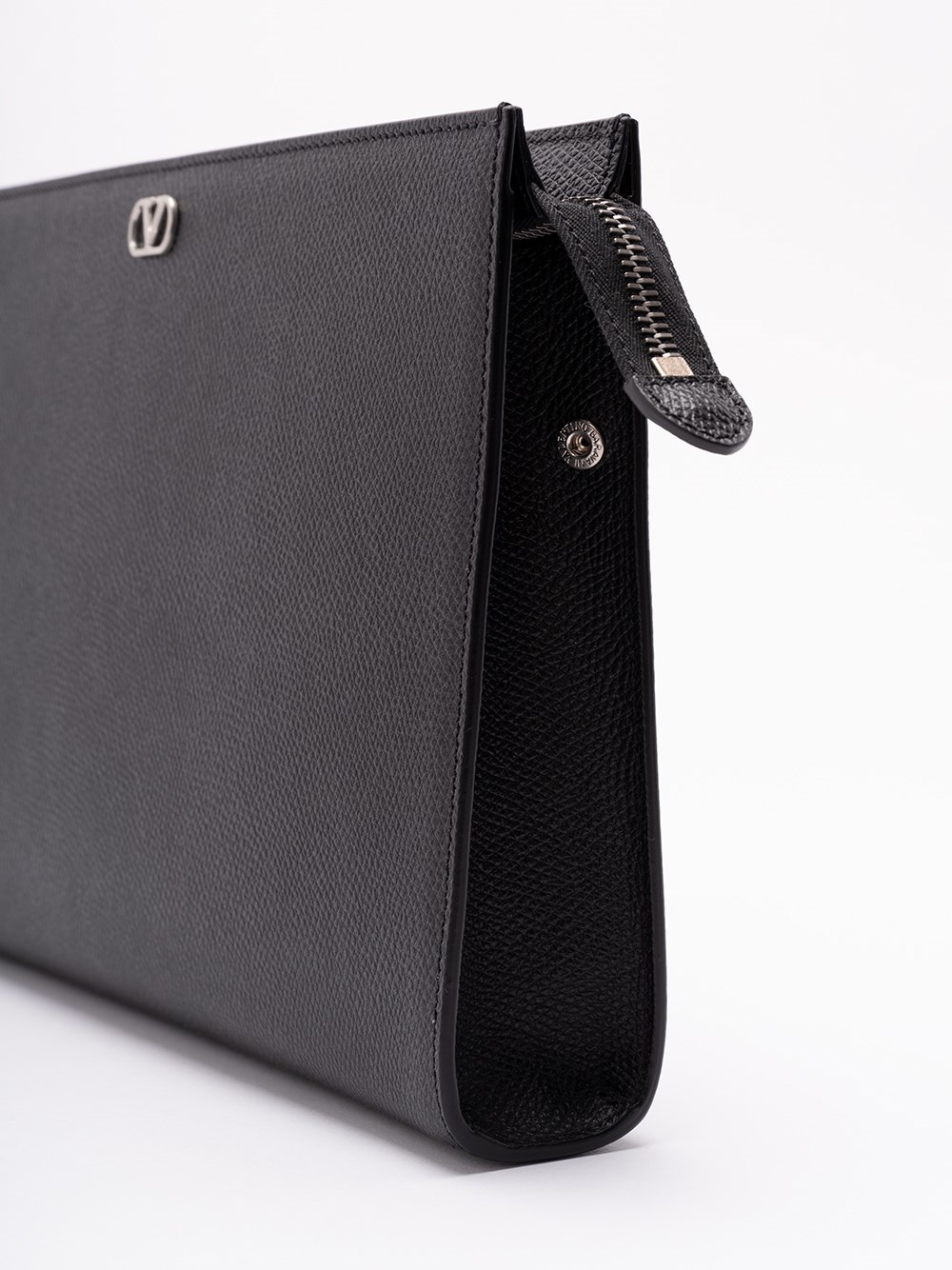 `VLogo Signature` Leather Pouch - 4