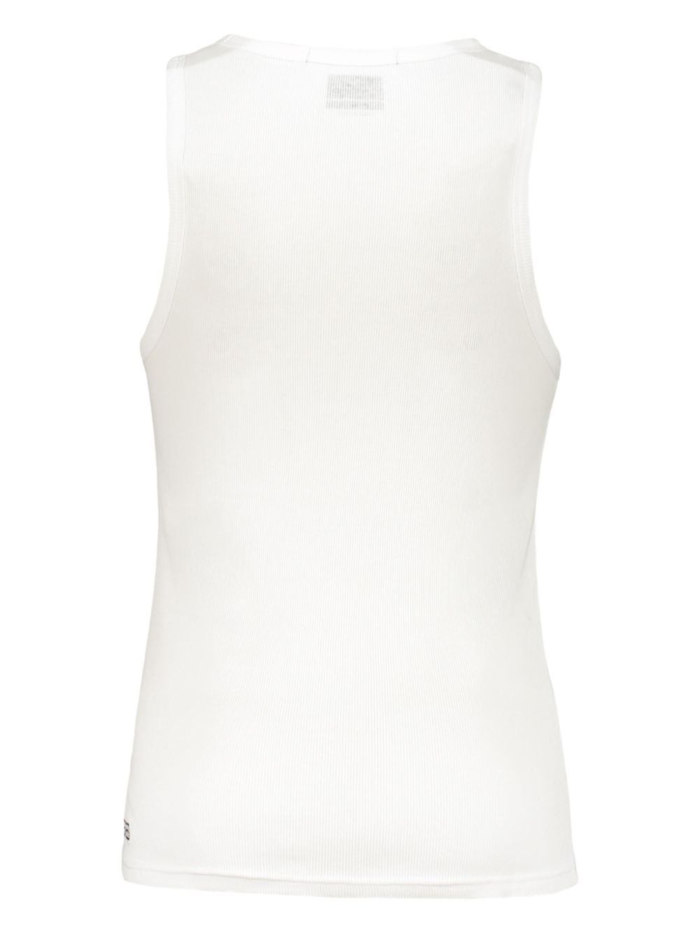 ribbed smiley-face tank top - 2