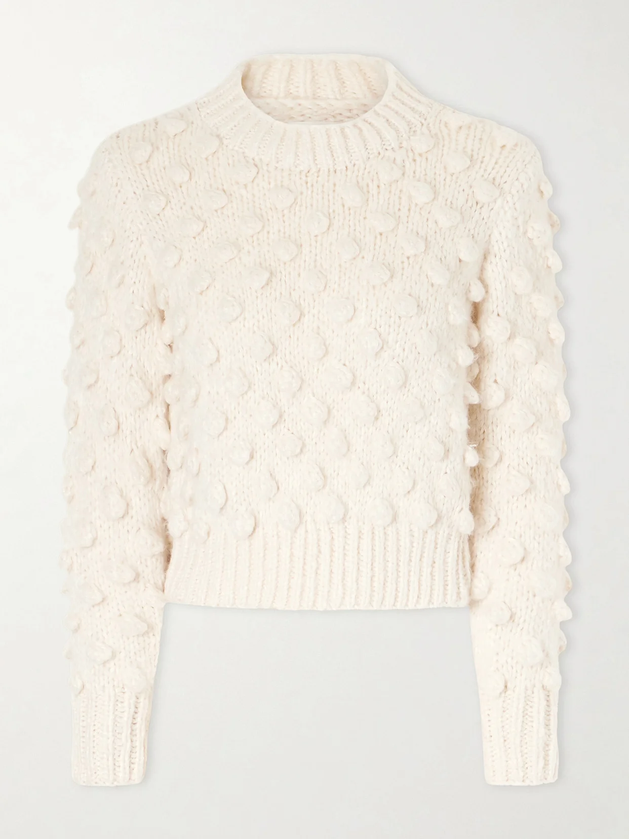 Bia Knitted Cotton And Silk-blend Sweater - 1