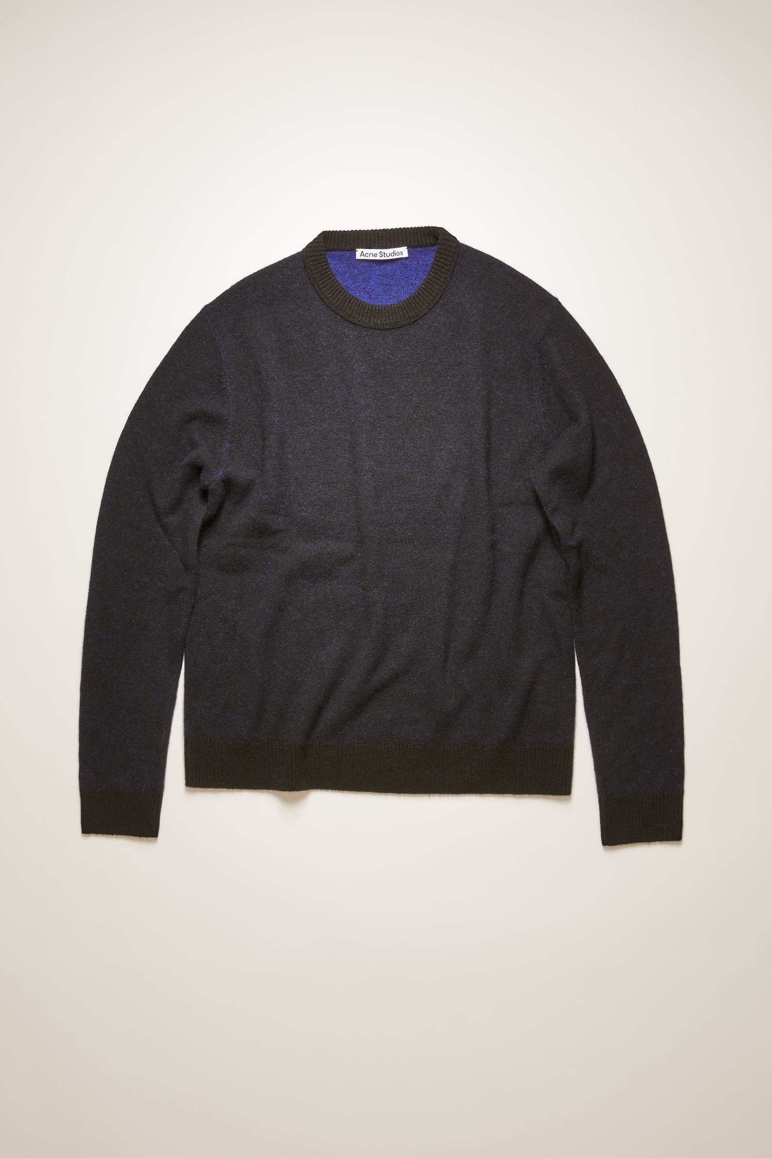 Unisex cashmere sweater black/purple - 5