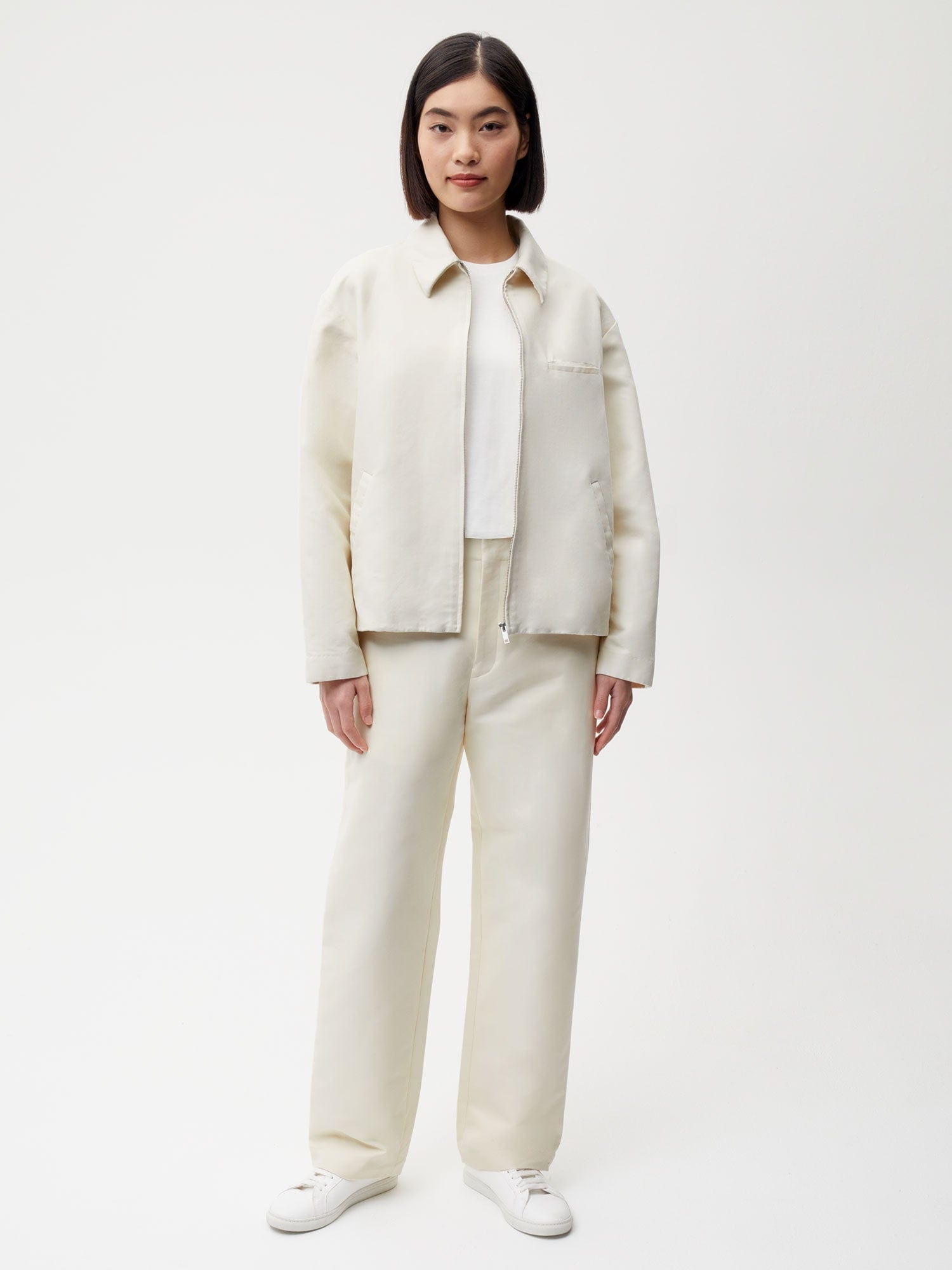 Womens Archive Organic Cotton Harrington Jacket - Elderflower - 4
