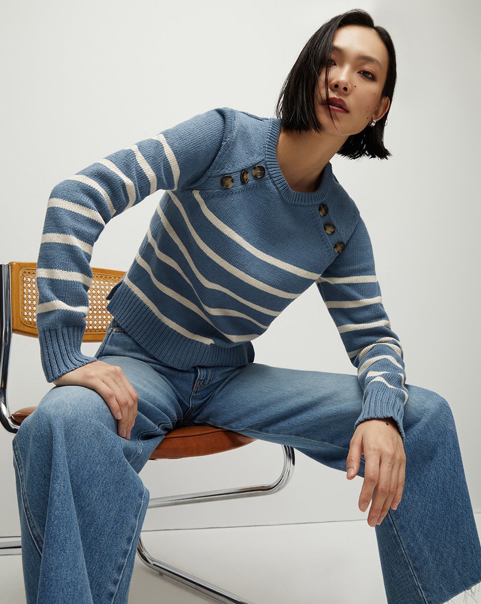 VIRKE STRIPED SWEATER - 4