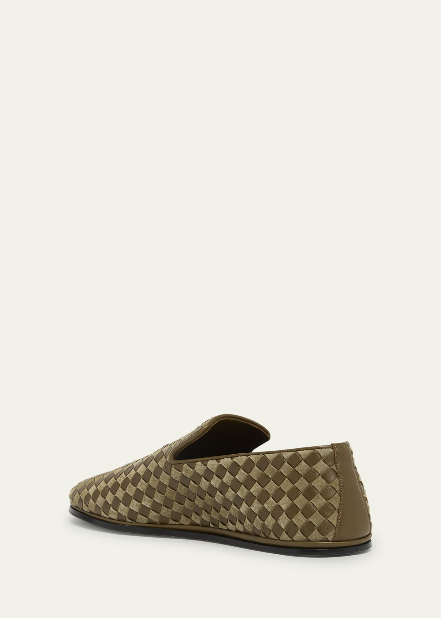 Men's Sunday Intrecciato Leather Slippers - 4