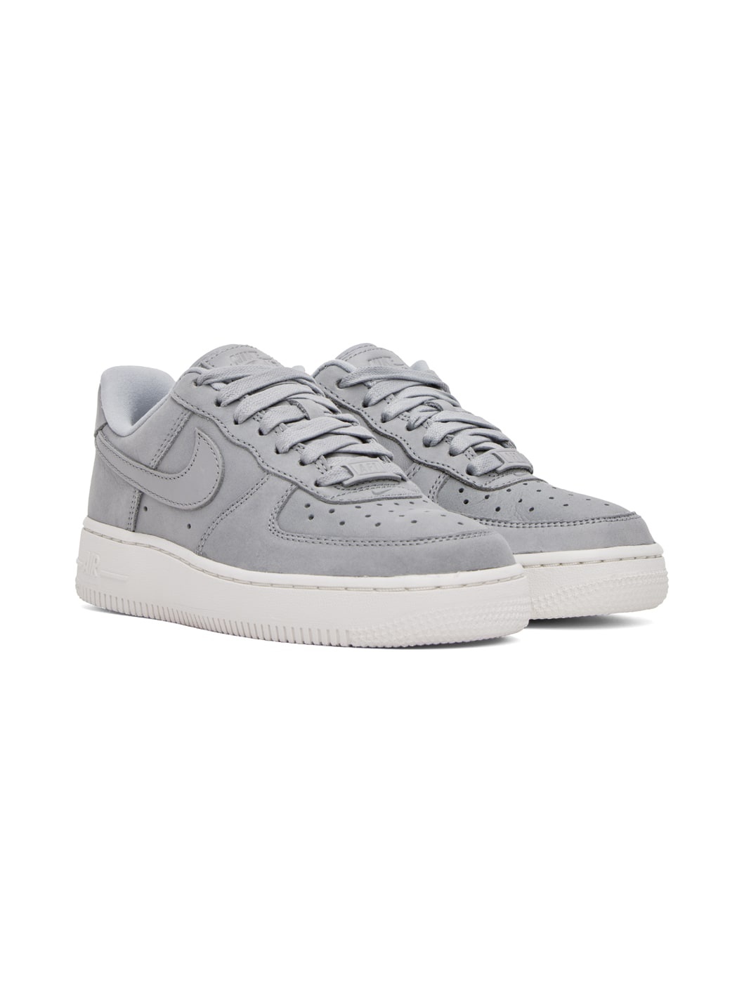 Gray Air Force 1 Premium Sneakers - 4