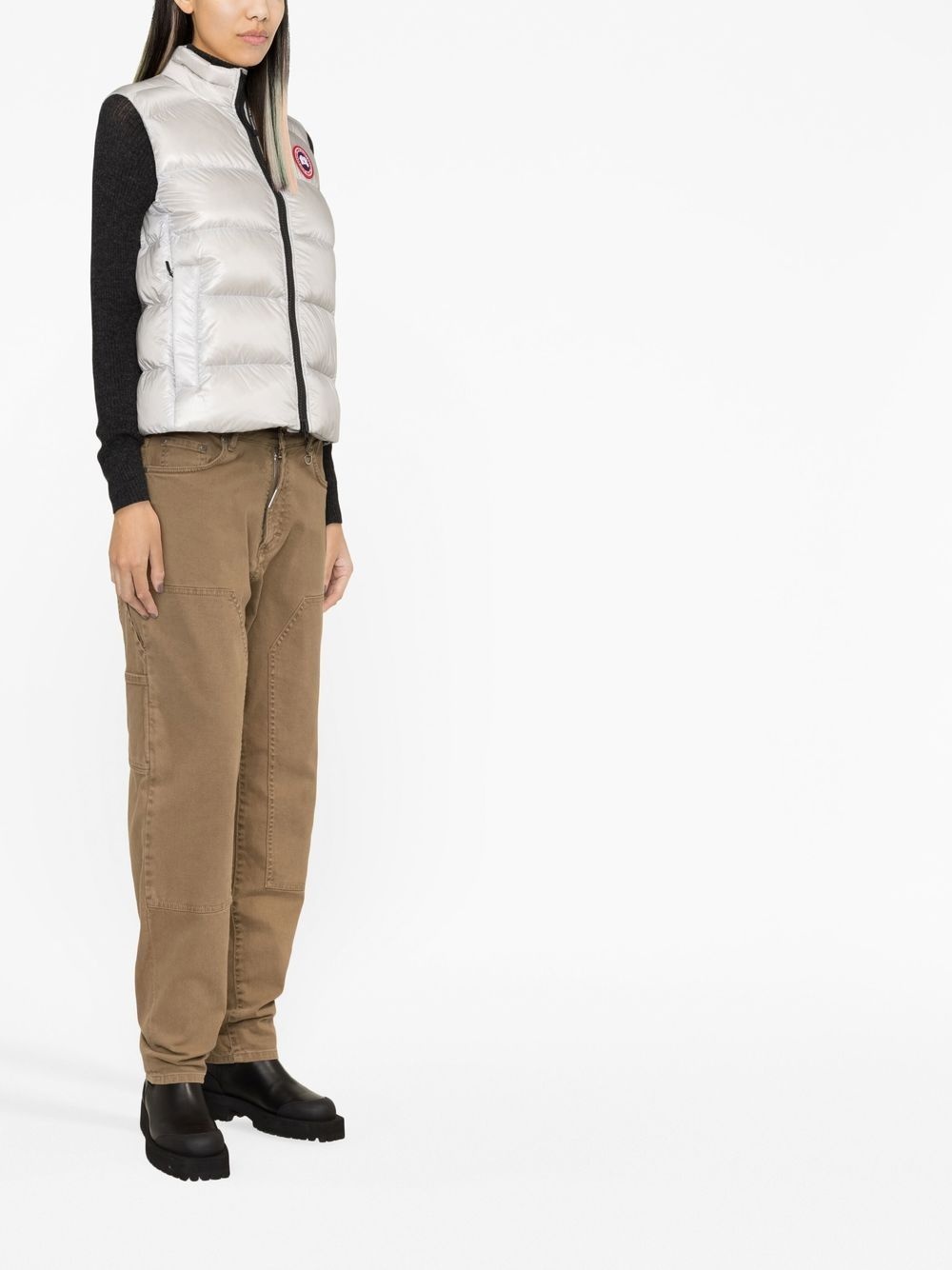 Cypress logo-patch padded gilet - 4