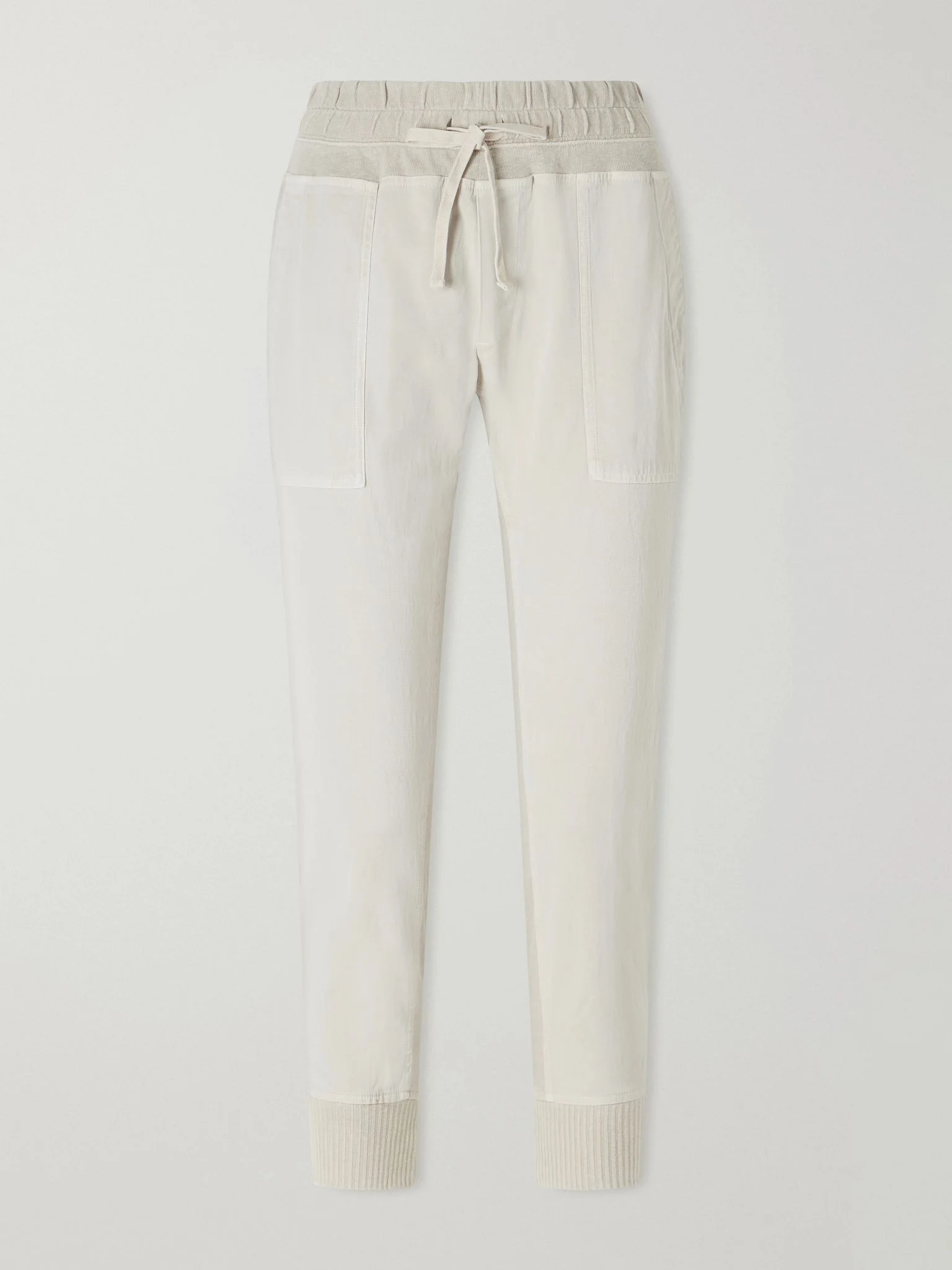 Cotton tapered pants Ivory - 1