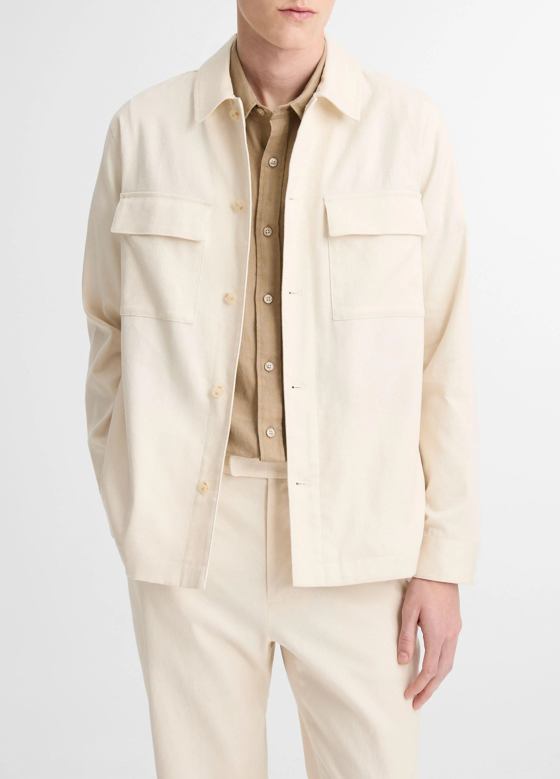 Italian Linen-Cotton Chore Coat - 1
